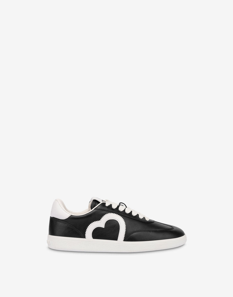 Lambskin sneakers Black Love Moschino 1