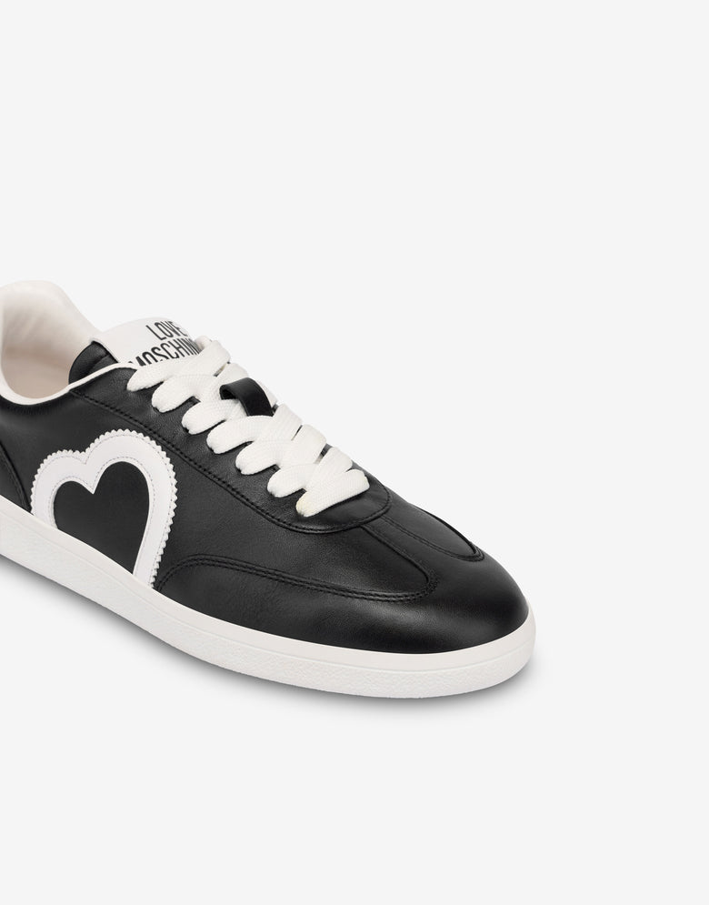 Lambskin sneakers Black Love Moschino 3