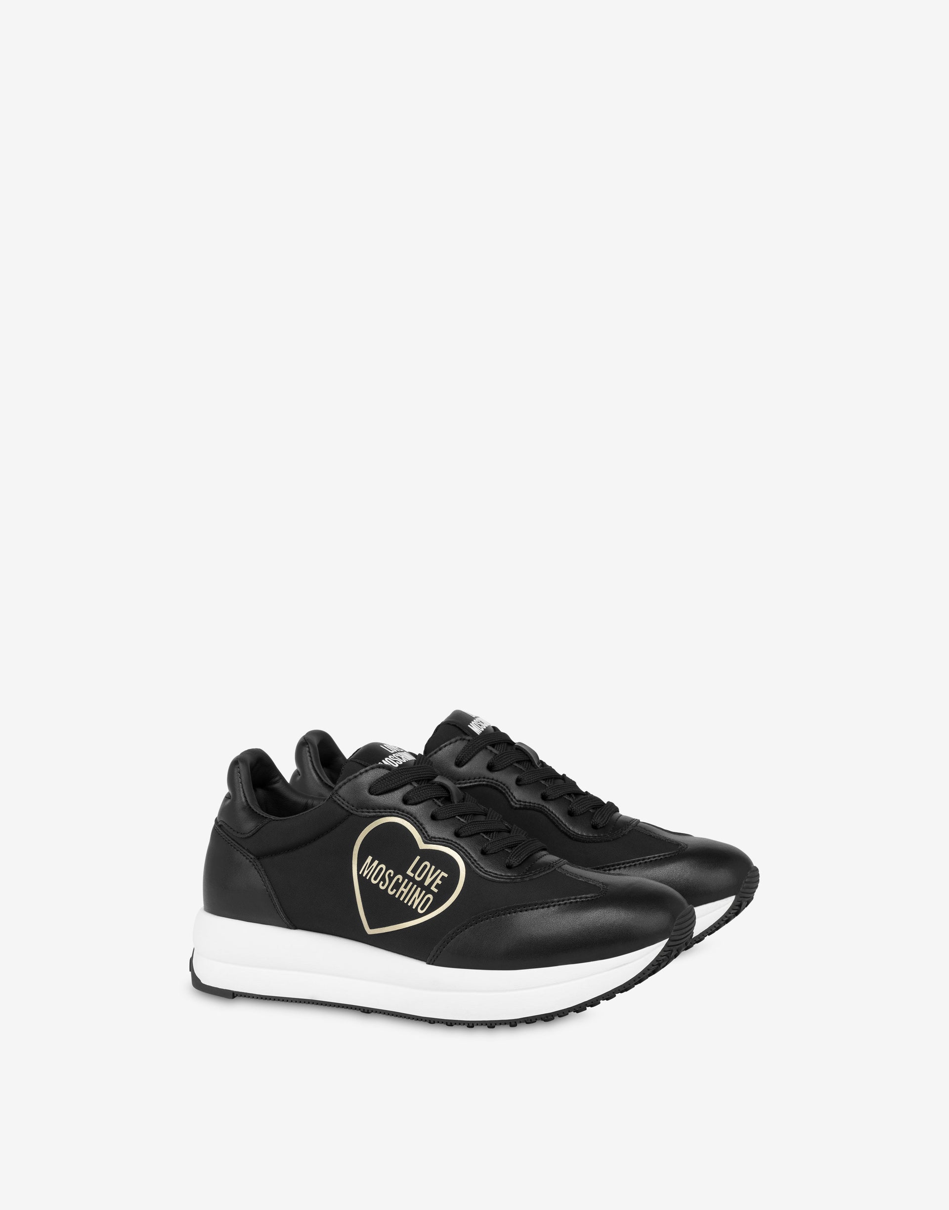 Moschino Platform Trainers Black Love Moschino Trainers Love