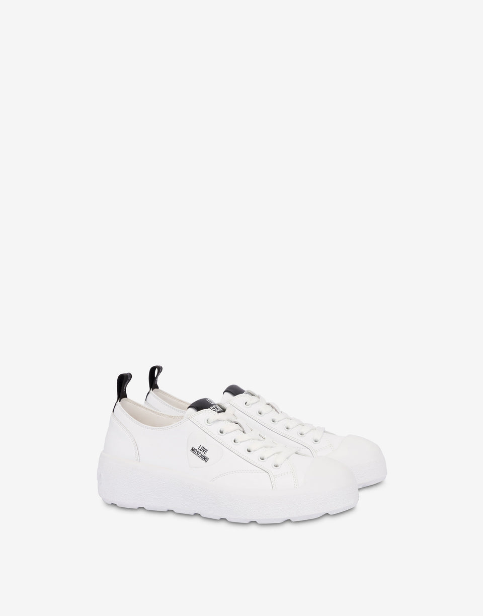 Calf Sneakers White Love Moschino 0