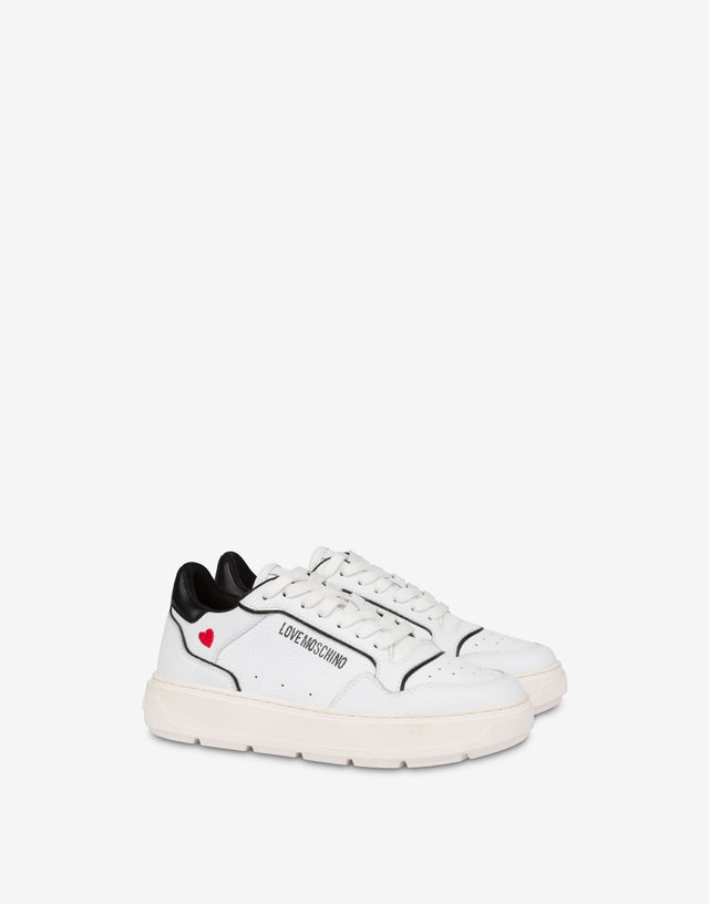 Sneakers in vitello Bold Love Bianco Love Moschino 0