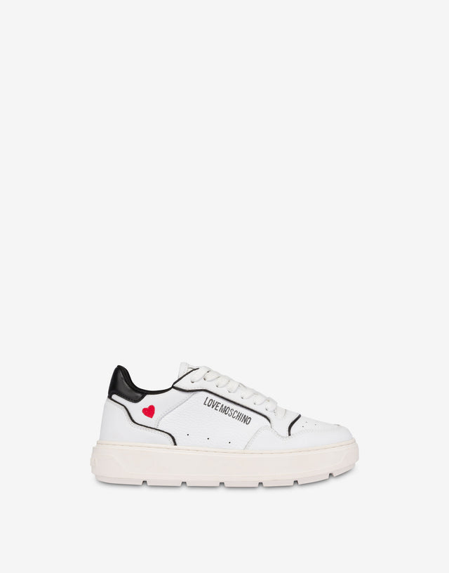 Sneakers in vitello Bold Love Bianco Love Moschino 1