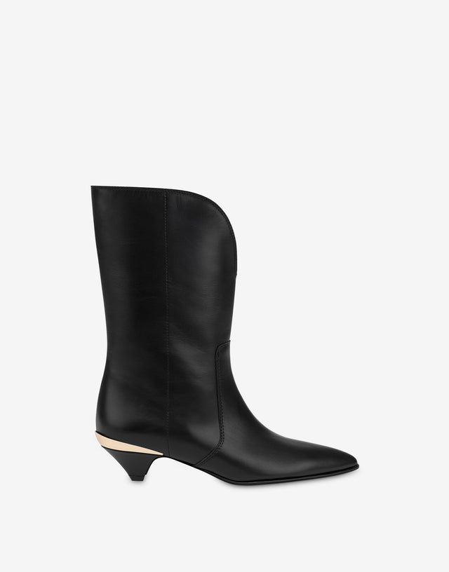 Calf ankle boots Black Love Moschino 1