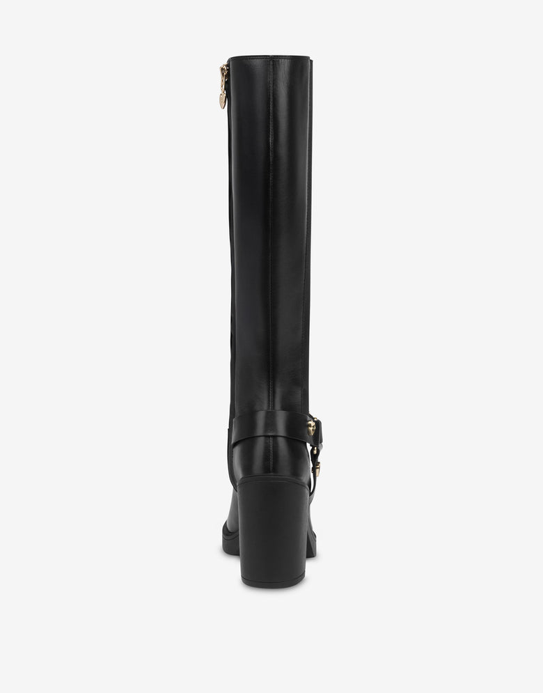 Calf boots Black Love Moschino 2