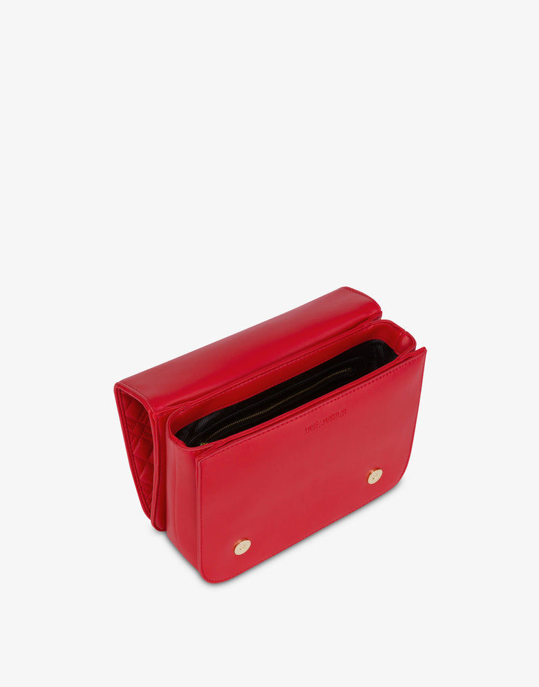 Bolso de hombro Shiny Quilted Rojo Love Moschino 2