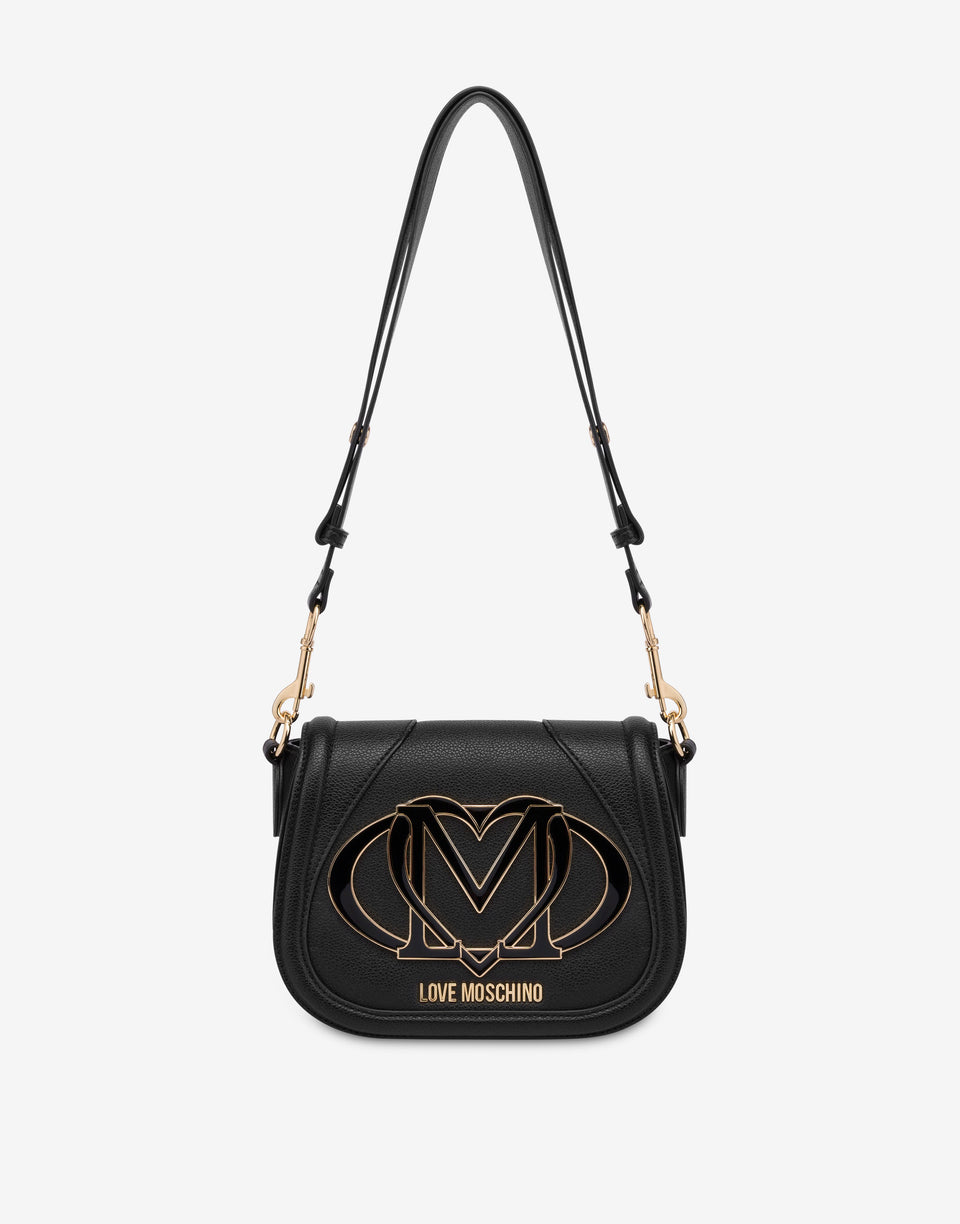 Shoulder bag with maxi logo Black Love Moschino 0