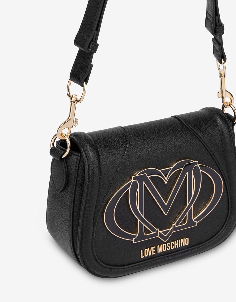 Shoulder bag with maxi logo Black Love Moschino 3