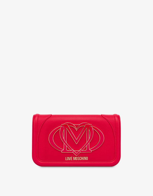 スマート デイリー バッグ マキシ ロゴ レッド Love Moschino 0