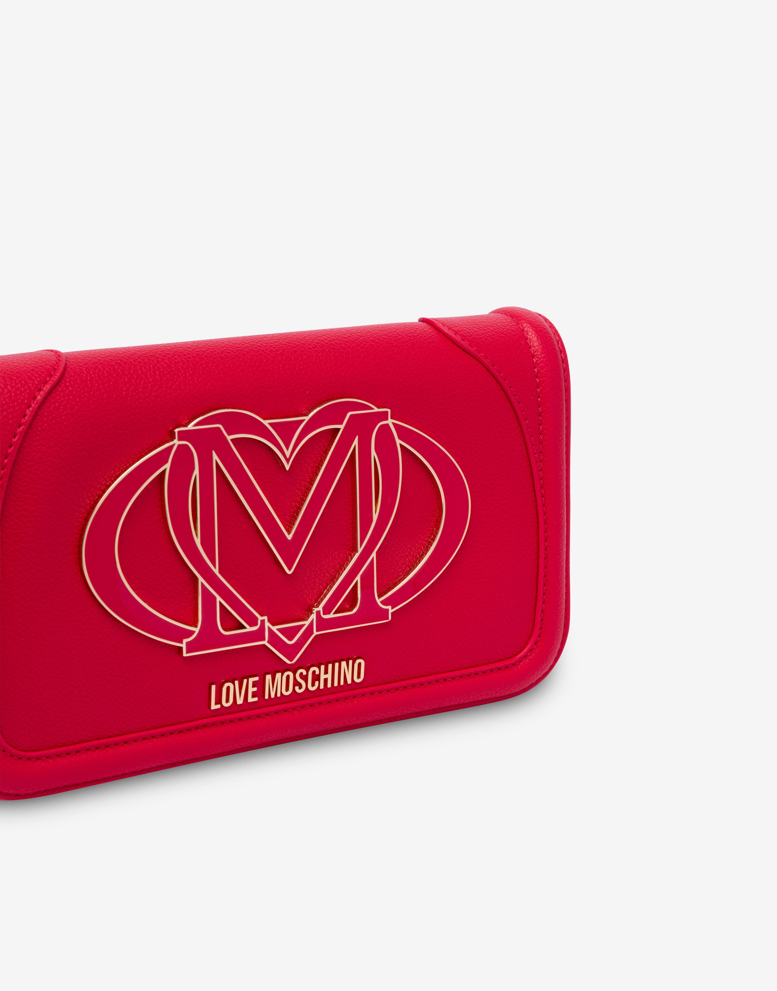 【関税&送料込】Moschino Pouch With Logo 関税送料込 LOVE MOSCHINO フェイクレザー 財布 ロゴ入り (Love