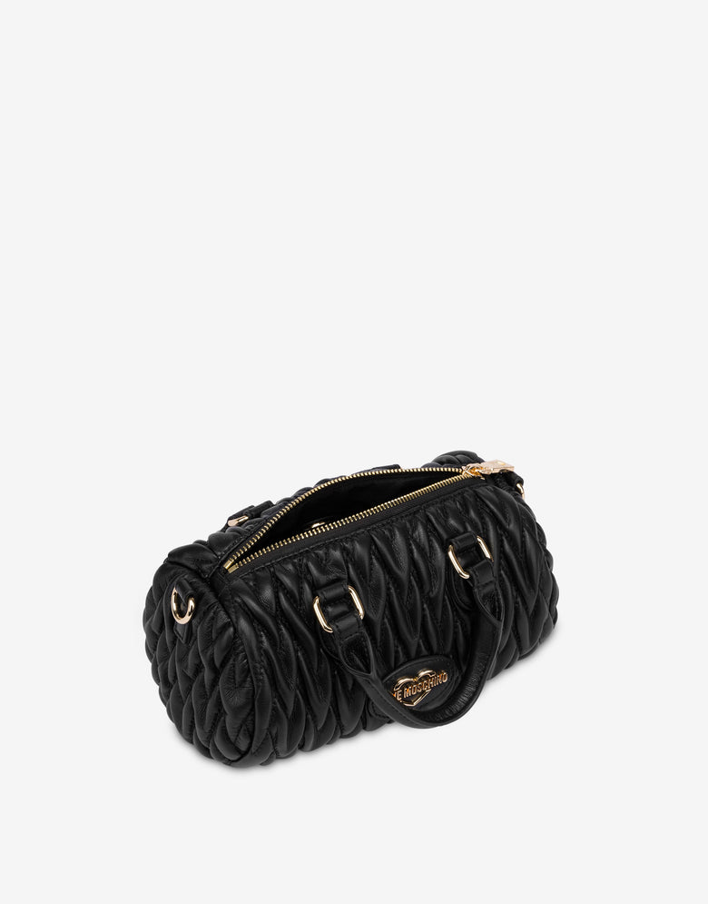 Borsa mini trapuntata Nero Love Moschino 2