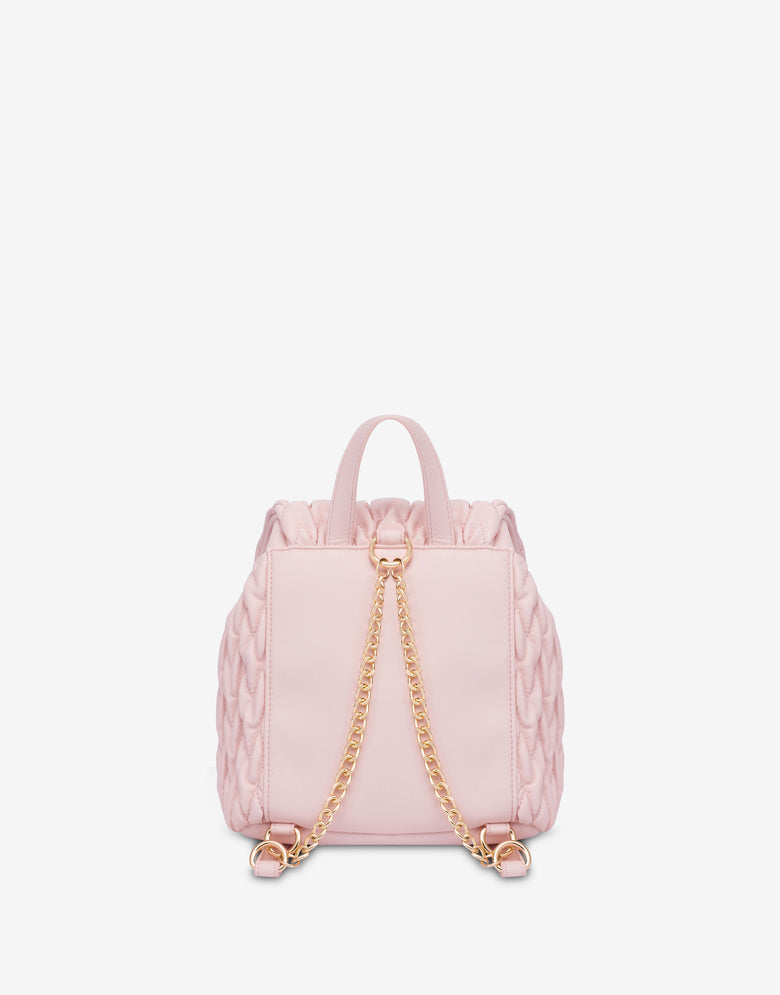 ソフト生地のバックパック ベビーピンク Love Moschino 1