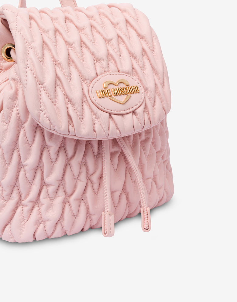 ソフト生地のバックパック ベビーピンク Love Moschino 3