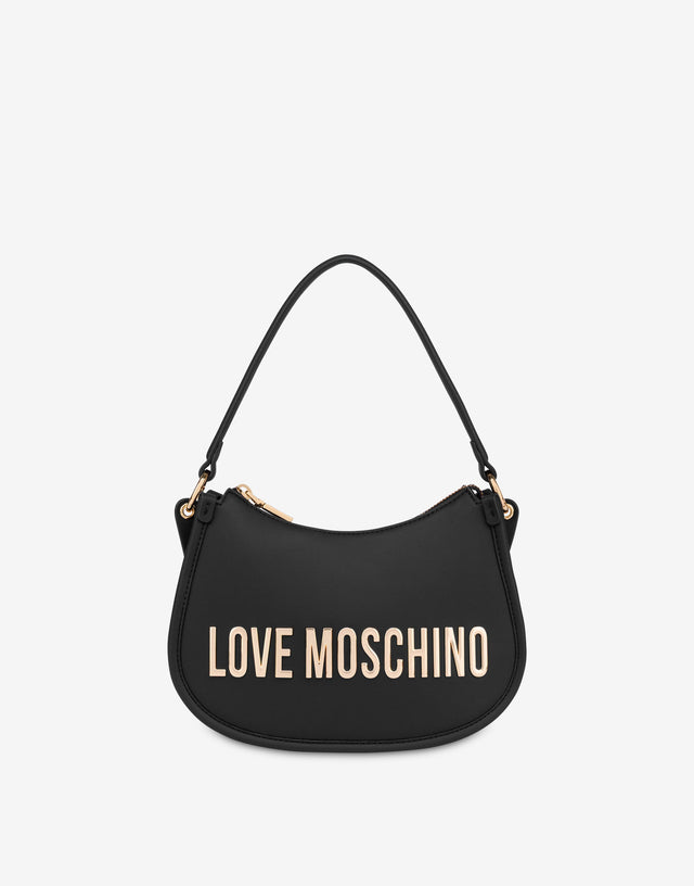 Hobo-Tasche mit Logo Schwarz Love Moschino 0