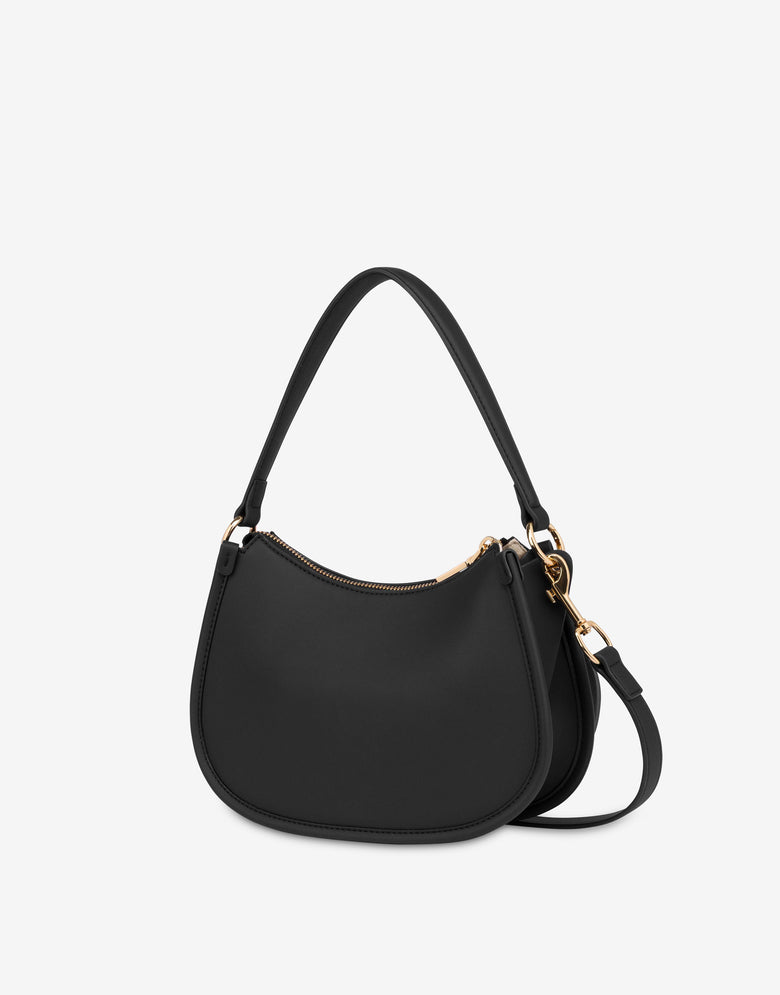Hobo-Tasche mit Logo Schwarz Love Moschino 1