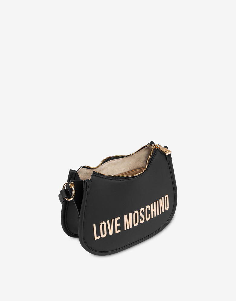 Hobo-Tasche mit Logo Schwarz Love Moschino 2