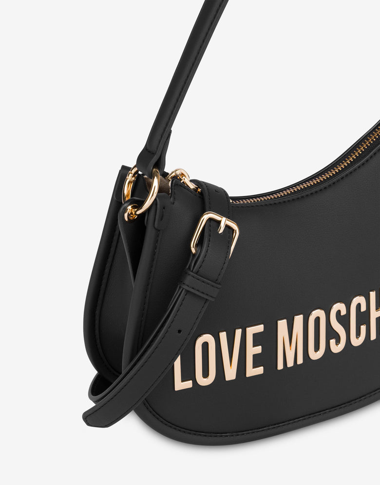 Hobo-Tasche mit Logo Schwarz Love Moschino 3