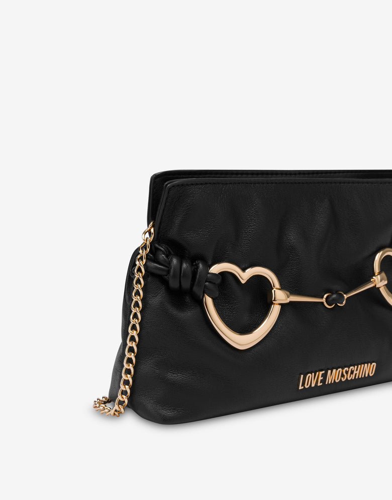 Clutch Hearts Black Love Moschino 3