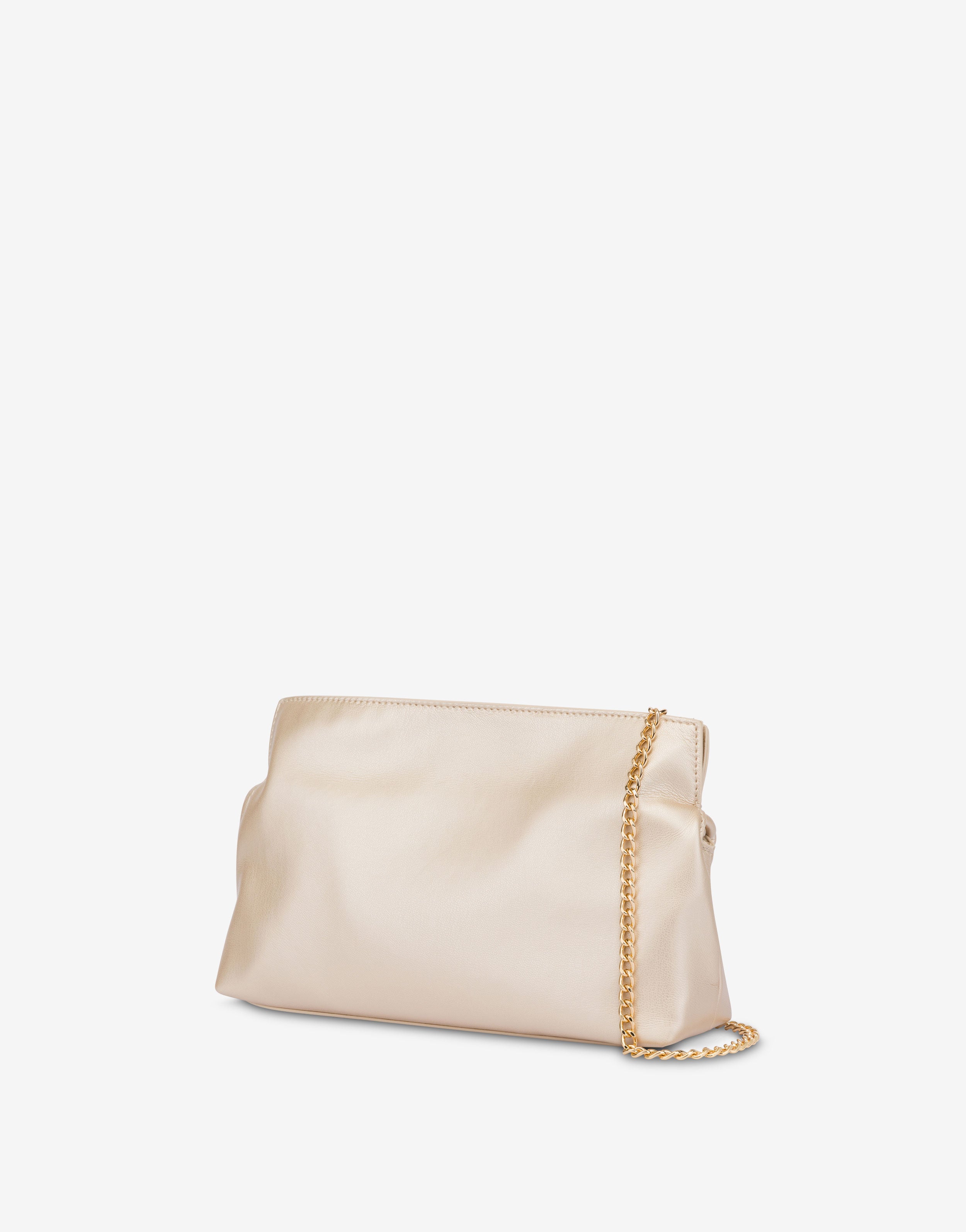 LOVE MOSCHINO JC4034PP1MLB196A 関税送料込 Laminated clutch Hearts Love Moschino | Moschino