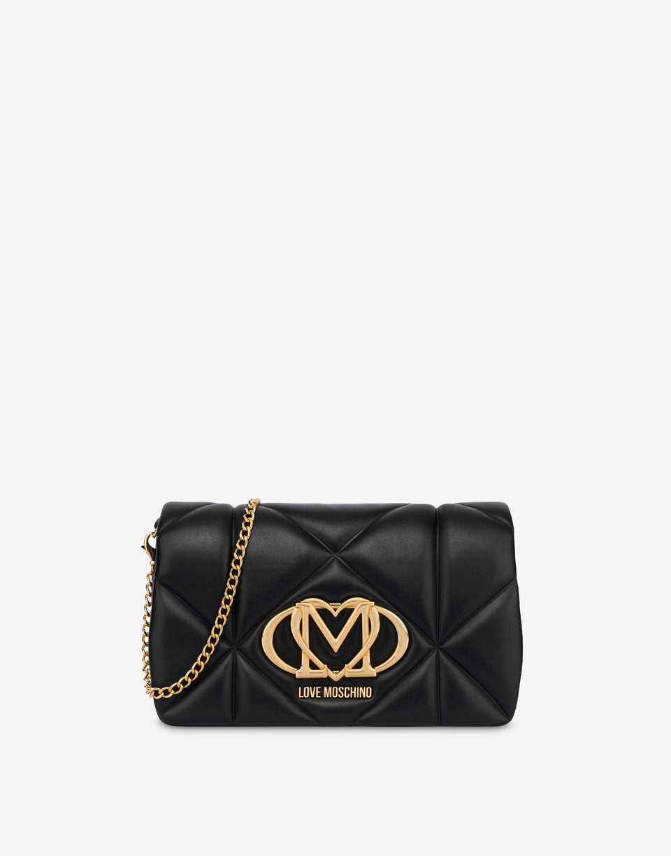 Smart daily bag trapuntata Embossed Nero Love Moschino 0