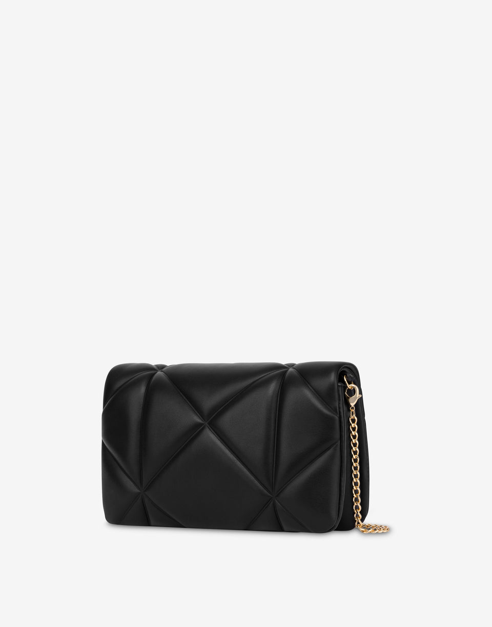 Quilted smart daily bag Embossed Black Love Moschino 1