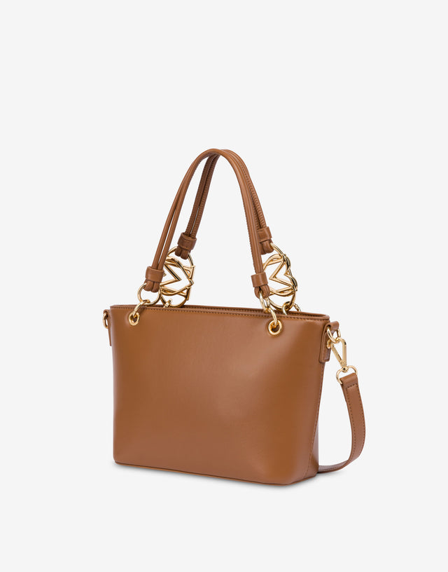Jewel shopper bag Leather Love Moschino 1
