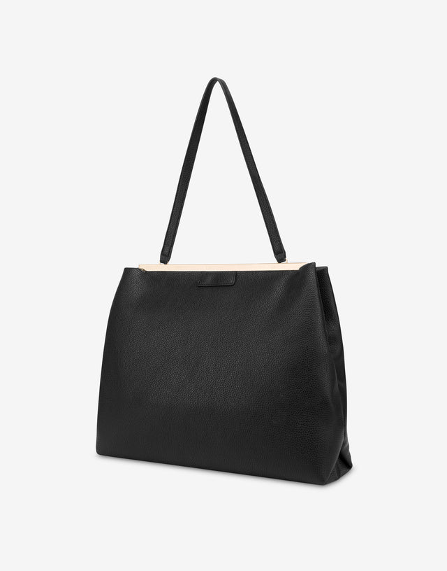Sac à main Lettering Logo Noir Love Moschino 1