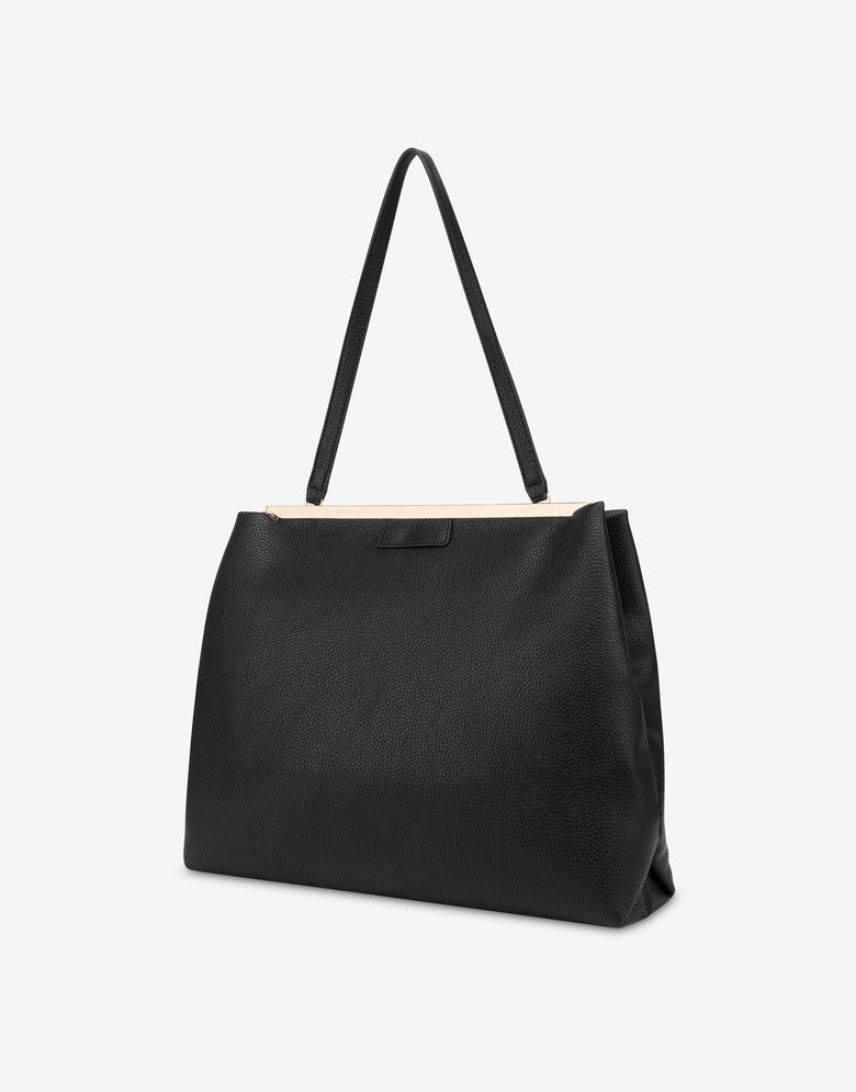 Sac à main Lettering Logo Noir Love Moschino 1