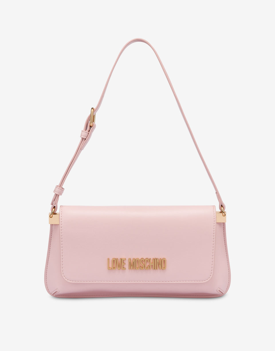 Flat shoulder bag Lettering Logo Pale pink Love Moschino 0