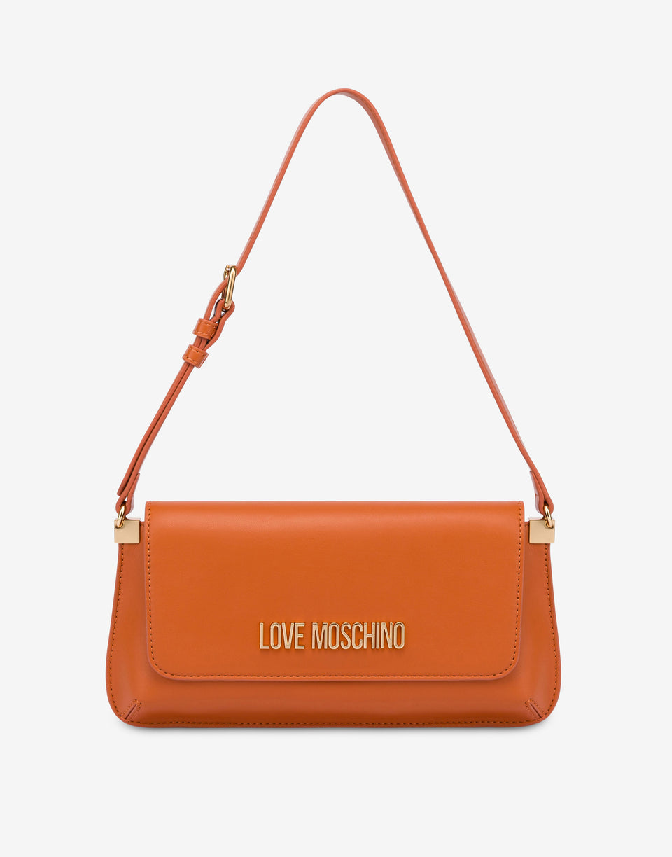 Borsa a tracolla con logo Lettering Arancione Love Moschino 0