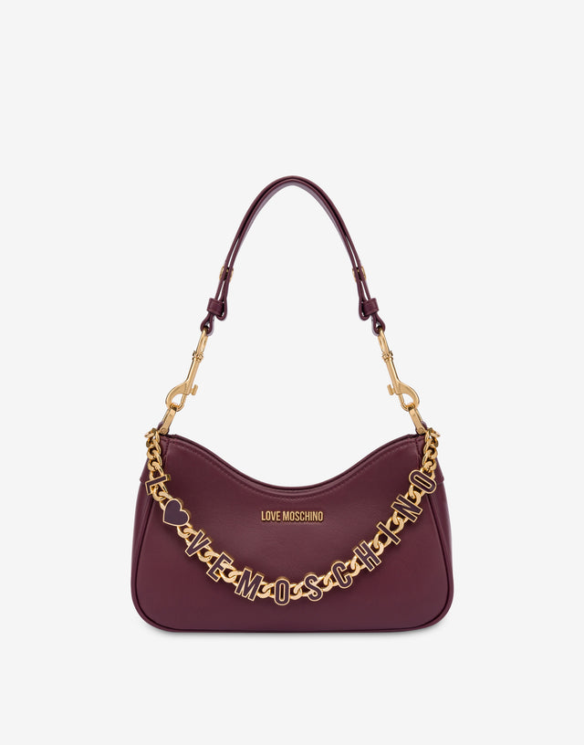 Hobo bag con catena  Vino Love Moschino 0