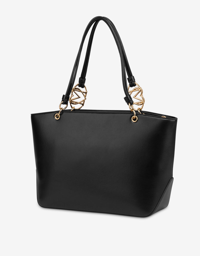 Shopper con logotipo Negro Love Moschino 1