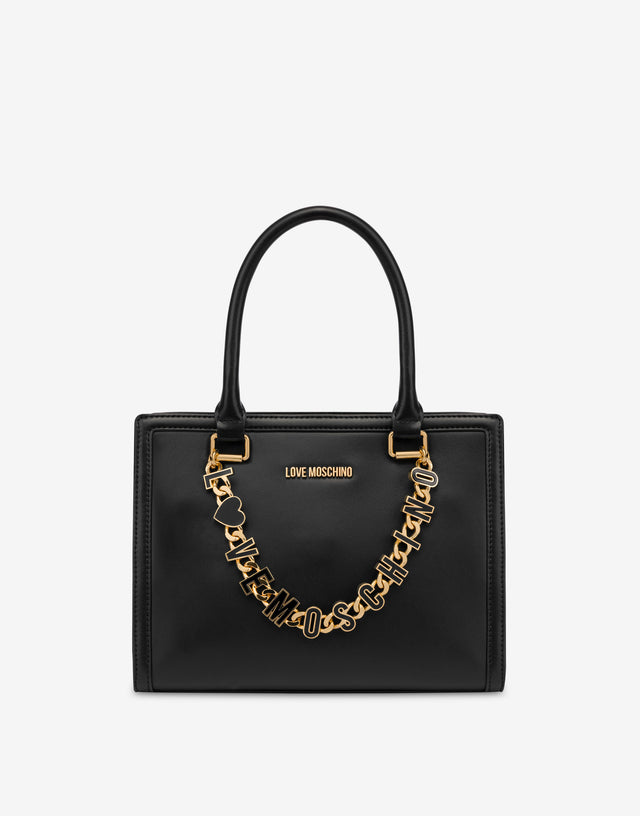 Handbag with chain Black Love Moschino 0