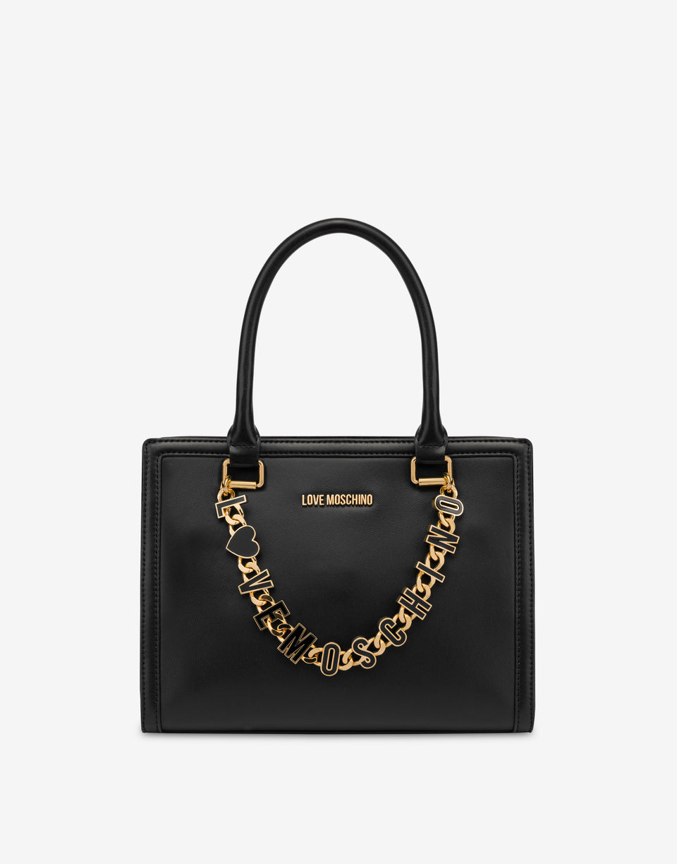 Handbag with chain Black Love Moschino 0