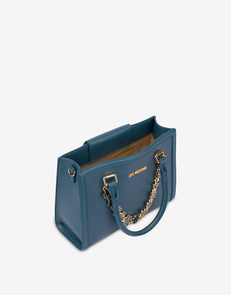 Borsa a mano con catena Universo Love Moschino 2