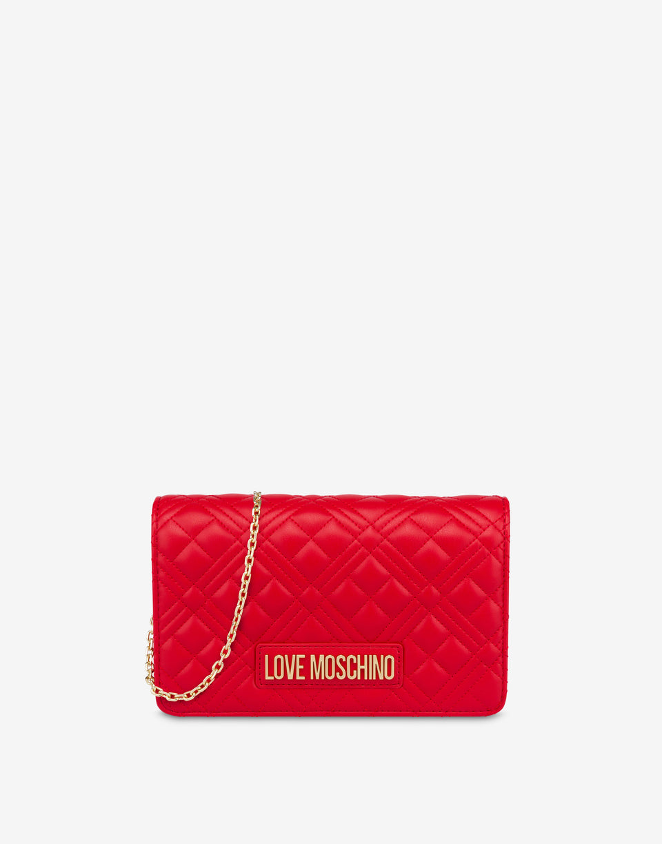 Gesteppte Smart Daily Bag Rot Love Moschino 0