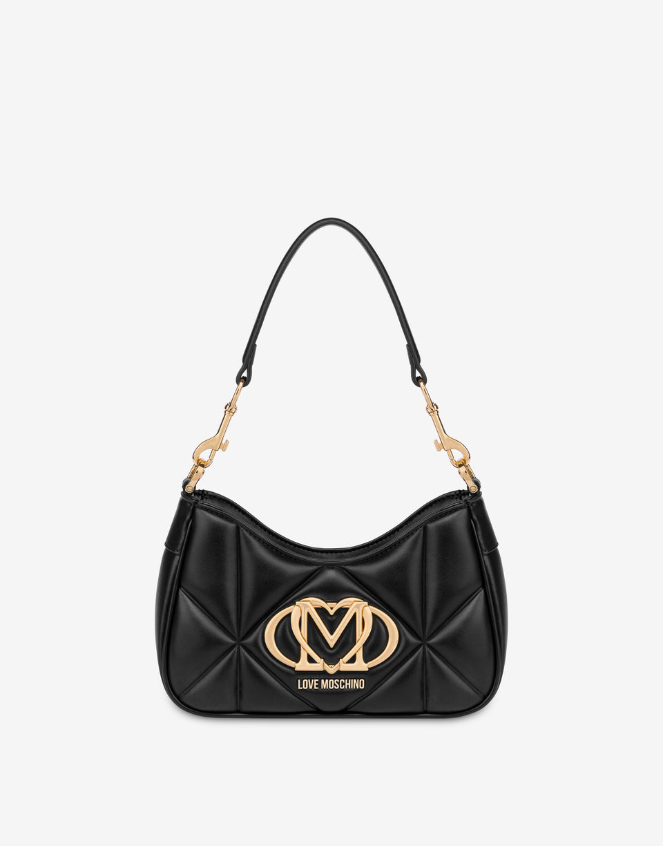 Gesteppte Umhängetasche Schwarz Love Moschino 0