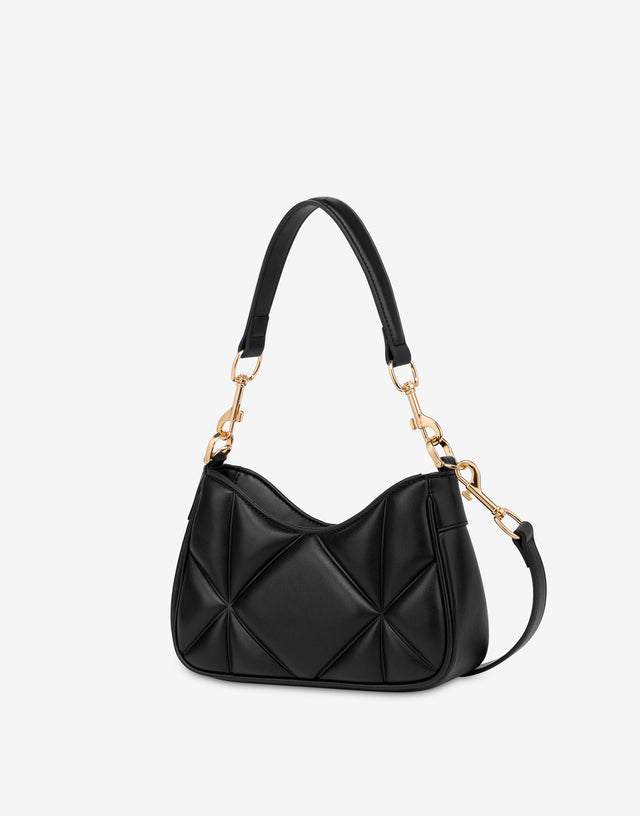 Gesteppte Umhängetasche Schwarz Love Moschino 1