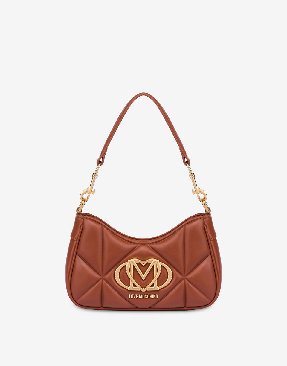 Gesteppte Umhängetasche Leder Love Moschino 0