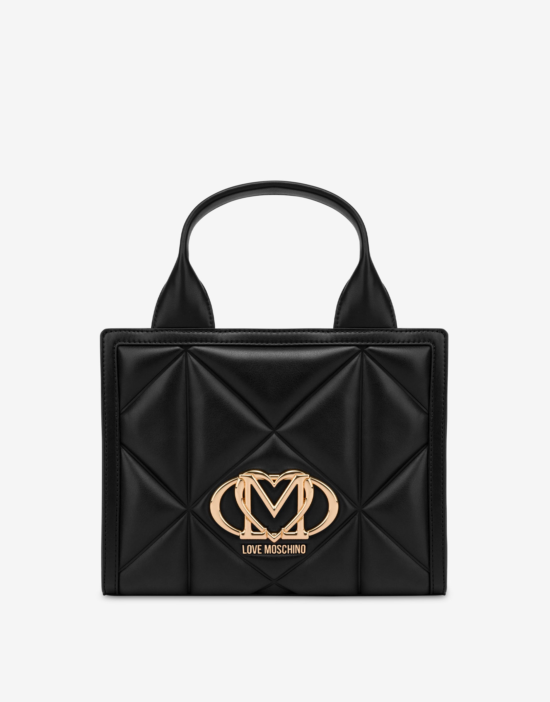 Sac Love Moschino Noir Petit Sac à Main Matelassé Love Moschino