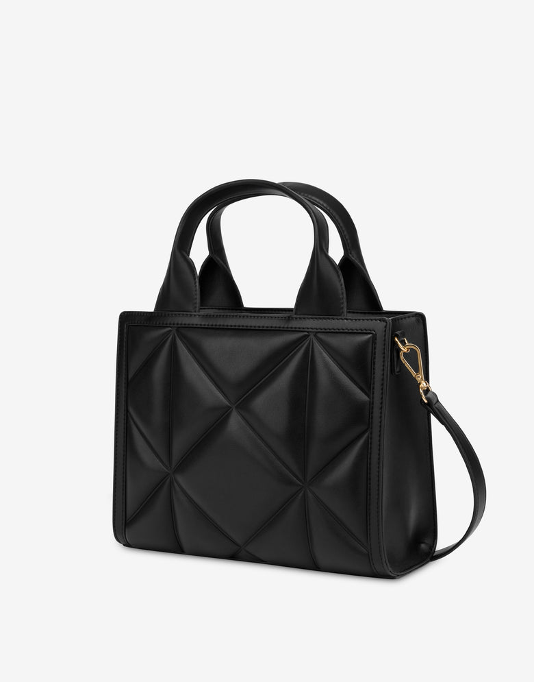 Small quilted shopper bag Black Love Moschino 1