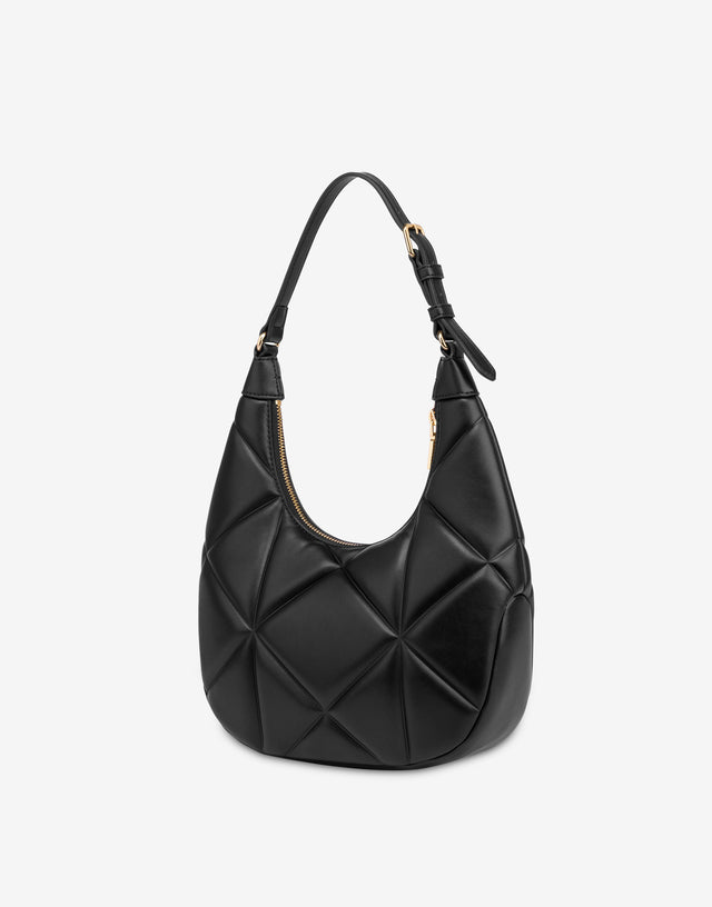 Quilted hobo bag Black Love Moschino 1