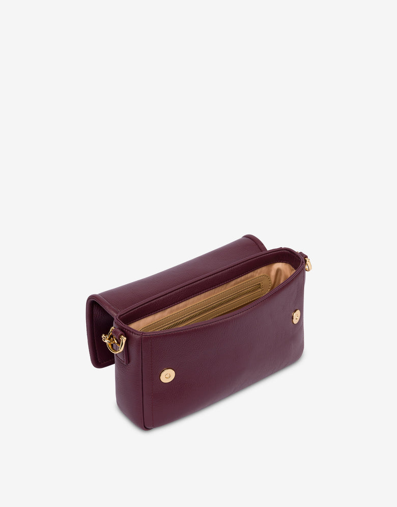 Borsa a spalla con placca logata Vino Love Moschino 2