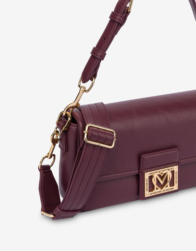 Borsa a spalla con placca logata Vino Love Moschino 3
