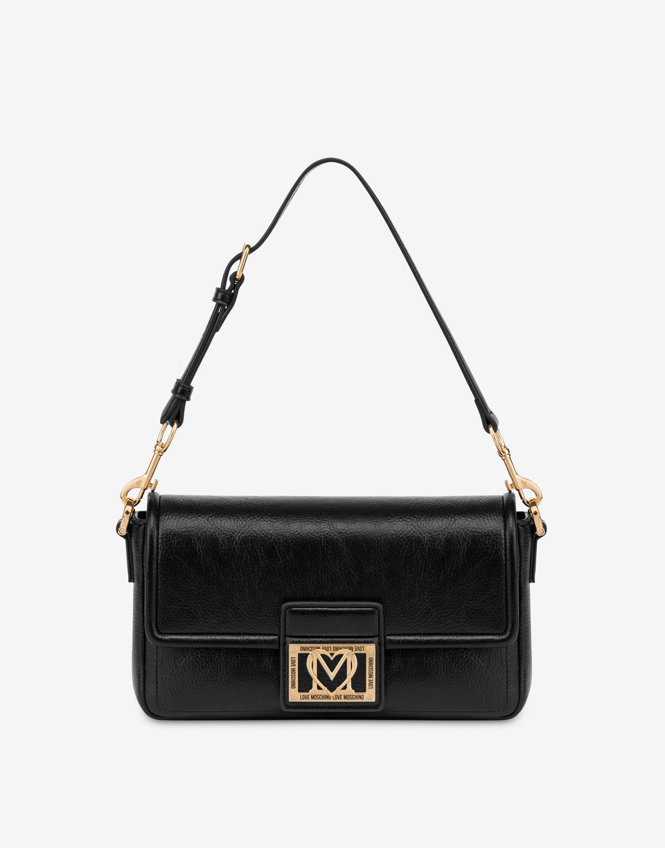 肩背包配有品牌标识牌 黑色 Love Moschino 0
