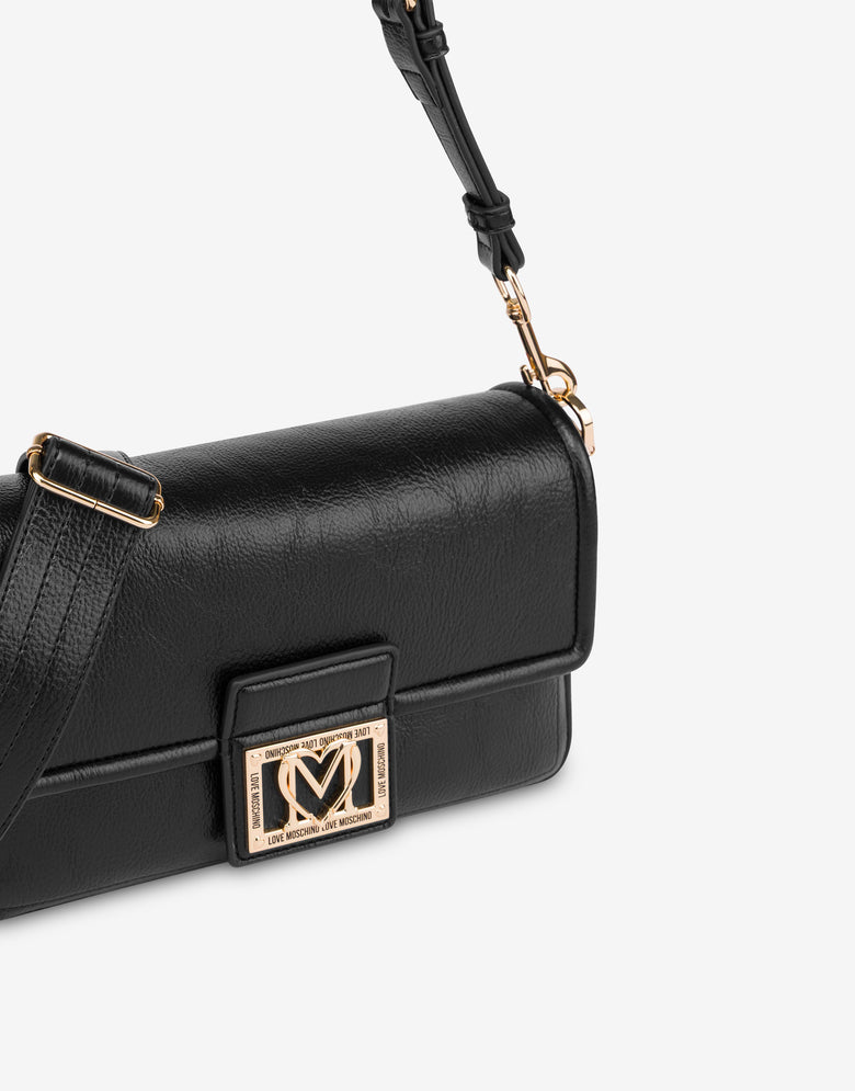肩背包配有品牌标识牌 黑色 Love Moschino 3