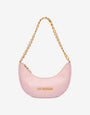 Shoulder bag with chain and hearts