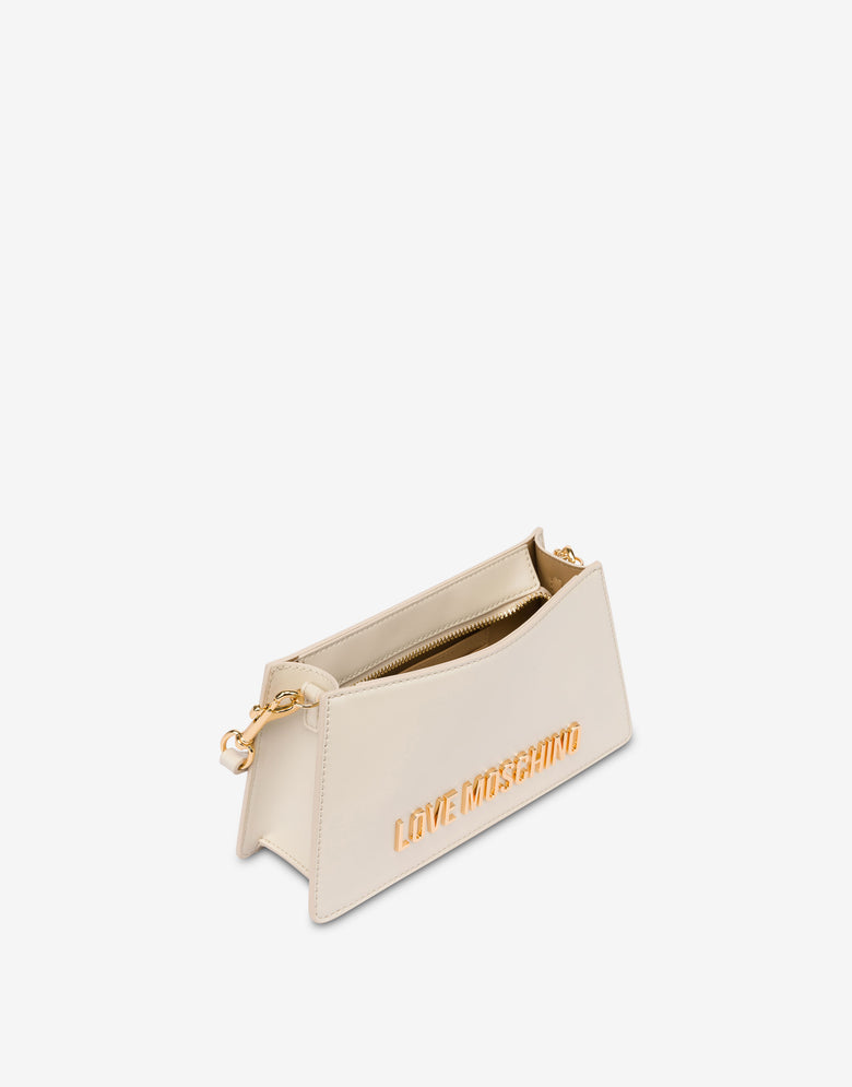 ロゴレタリング入りショルダーバッグ アイボリー Love Moschino 2