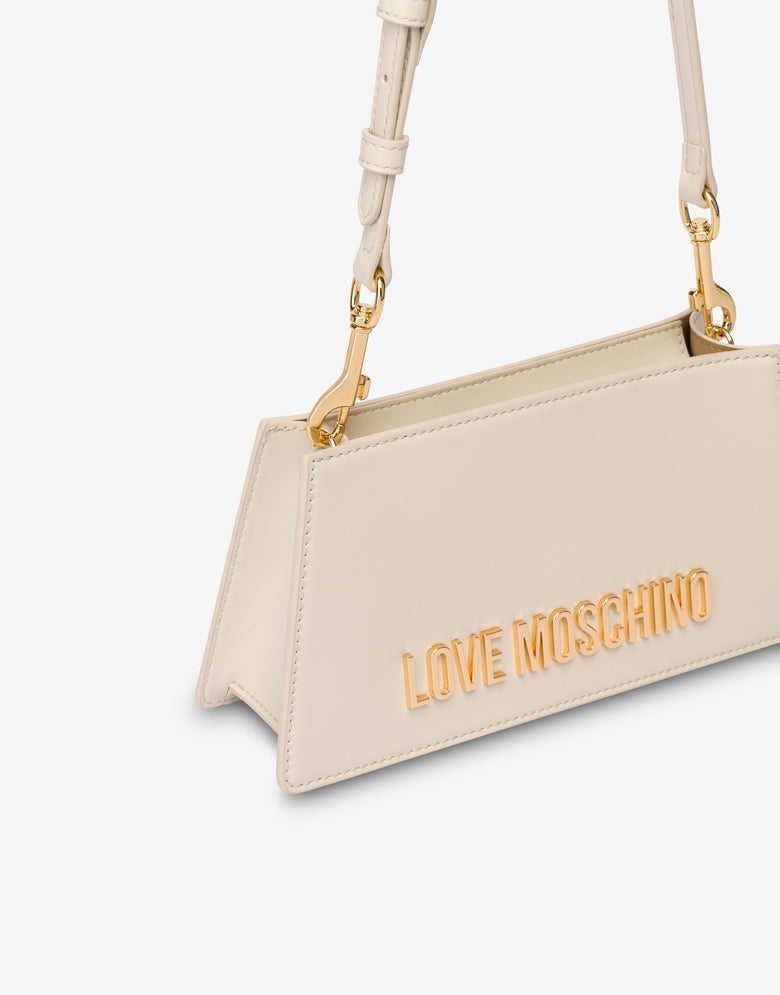 ロゴレタリング入りショルダーバッグ アイボリー Love Moschino 3