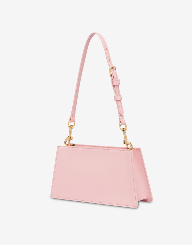ロゴレタリング入りショルダーバッグ Rosa cipria Love Moschino 1