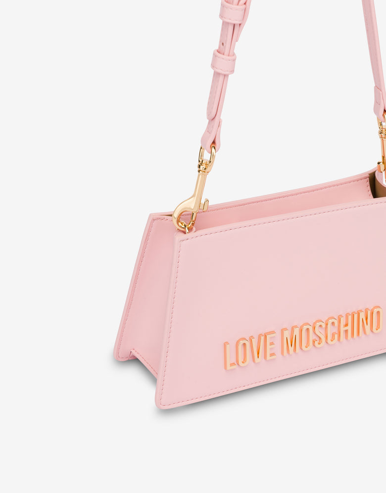 ロゴレタリング入りショルダーバッグ Rosa cipria Love Moschino 3